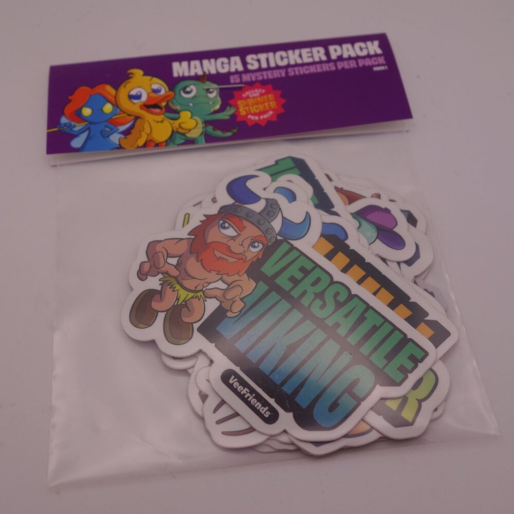 VeeFriends MANGA STICKER PACK (15 Mystery Stickers Per Pack) with Checklist